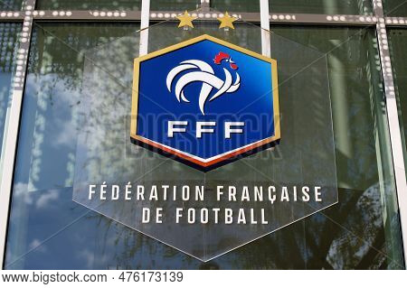 Logo Of Office Of The French Football Federation Located On Boulevard Grenelle In 15th District Of P