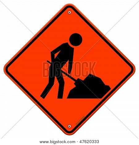 Men at Work Sign
