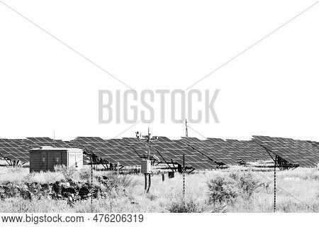 Douglas, South Africa - Mar 1, 2023: Part Of The Greefspan Solar Power Station Between Douglas And P