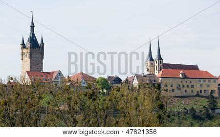 Skyline Of City Of Bad Wimpfen Germany