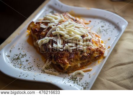 Lasagna Made From Scratch, Ready To Serve