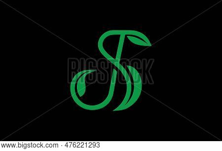 Vector Is Monogram Letter J And Letter S Abstract. Elegant.