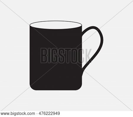 Simple Mug Icon Design Vector Logo Template