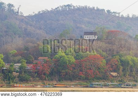 Breathtaking And Impressive Landscape In Luang Prabang, Laos. High-quality Photo