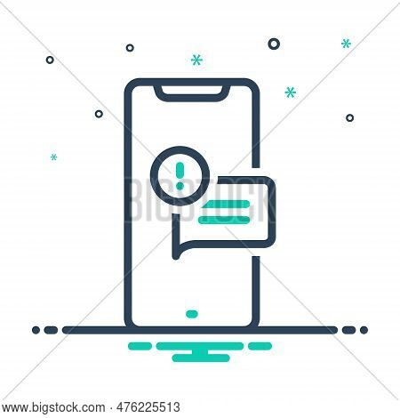 Mix Icon For Reply Notification Phone Answer Respond Feedback Reaction Message Inbox Chat Send Recei