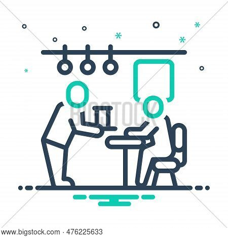 Mix Icon For Serve Attend  Waiter Stewardess Attendant Butler Servant Flunkey