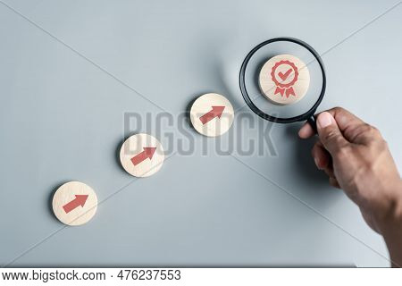 Step To Quality Standard Approved Assurance Or Qa And Quality Control Or Qc And Improvement. Standar