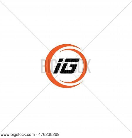 Ig Company Name Initial Letters Logo. Ig Letters In Green Box. Brand Ig.
