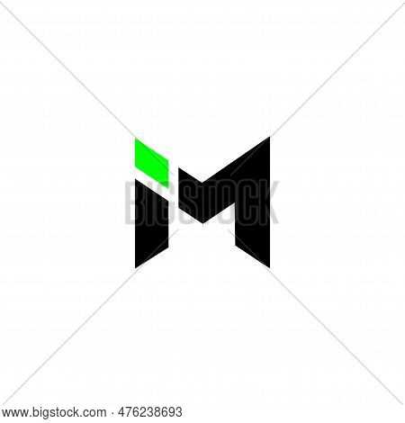 Letter Im Logo Design Vector Template. Initial Im Letter Design Vector Illustration.