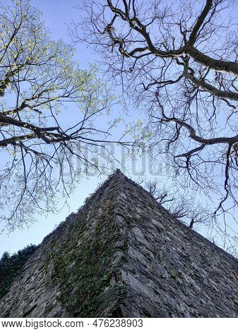 Looking At The Schattenburg Castle In Feldkirch