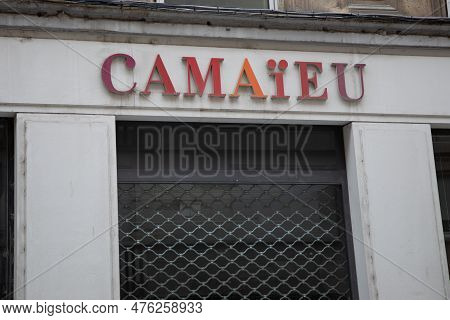 Bordeaux , Aquitaine  France - 05 09 2023 : Camaieu Logo Brand And Text Sign On Wall Facade Shop Ent