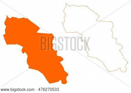 Bunnik Municipality (kingdom Of The Netherlands, Holland, Utrecht Province) Map Vector Illustration,