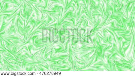 Illustration Of Gradient Lime Green Color Liquid Pattern For Abstract Background