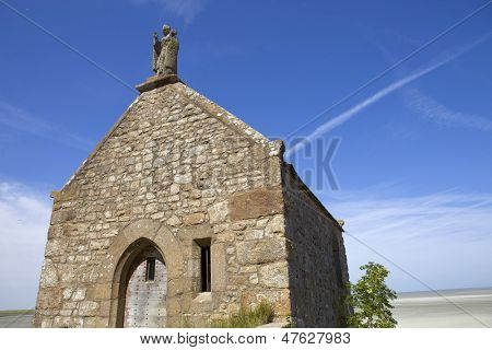 Saint Aubert Şapel, Mont Saint Michel, Fransa