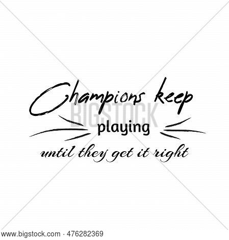 Sport, Yoga, Gym Phrases, Train Hard, You Are Stronger, Set Of Ink Lettering Phrases, Hand Drawn Quo