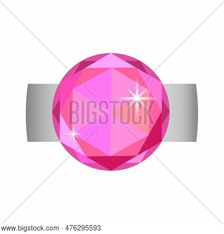 Colorful Gemstones Collection. Set Of Multicolored Diamonds. Precious Stone Vector Jewels. Vector Il