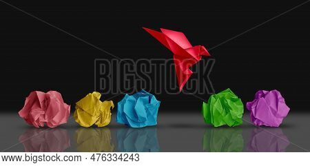 Fresh Concept And New Idea And Creative Thought As A Symbol Of Novel Perspective And Possibility As 