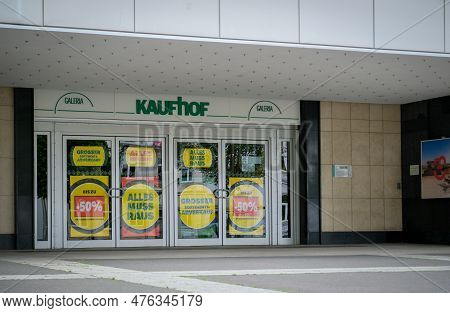 Cottbus, Germany - May 14, 2023: Galeria Kaufhof In Cottbus, Which Will Be Closed At The End Of June
