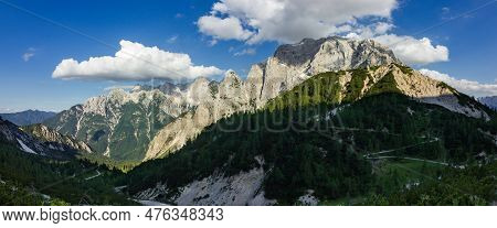 Views Of Slemenova Mountain Trail From Vrsic In Slovenia