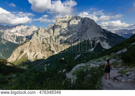 Views Of Slemenova Mountain Trail From Vrsic In Slovenia