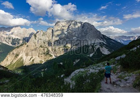 Views Of Slemenova Mountain Trail From Vrsic In Slovenia