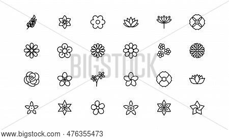 Simple One Flower Icon Simple Flower Icon