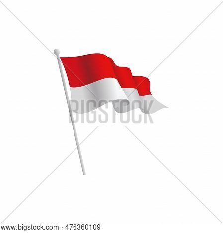 Indonesia Waving Flag Vector & Photo (Free Trial) | Bigstock