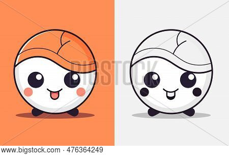 Cute Baseball Vector Illustration, Cute Baseball Vector Art