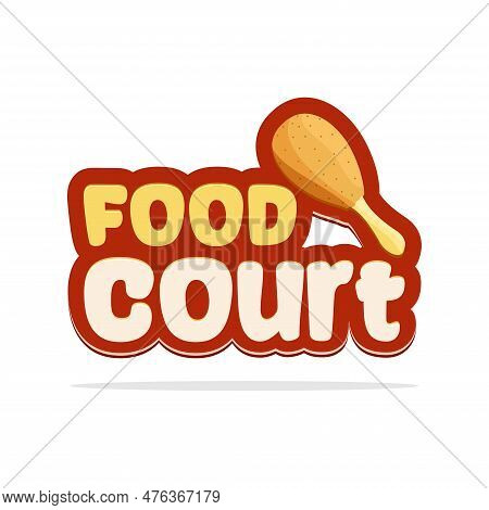 Food Court Design With The Addition Of Fried Chicken Objects And Bright Colorso