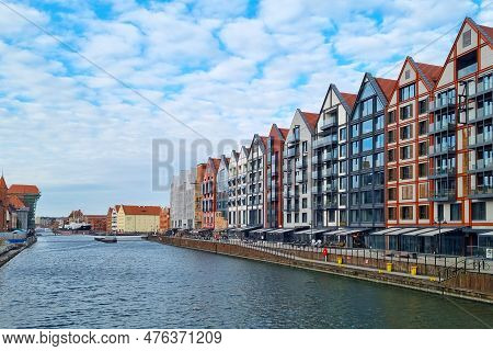 Gdansk, Poland, April 20, 2023 Beautiful Modern Houses In Gdansk