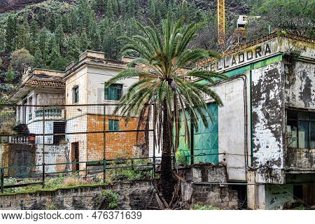 Lost Place Balneario Los Berrazales, Botteleria Agua De Agaete In Valle De Agaete At Gran Canaria, C