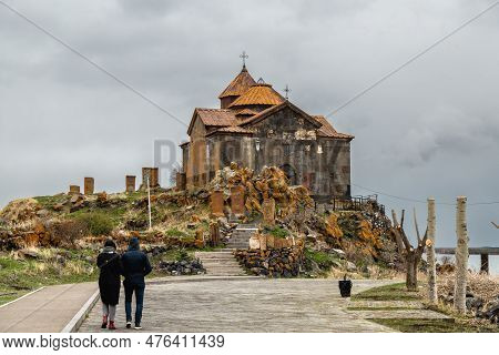 Hayravank Monastery On Coast Of Sevan Lake In Armenia