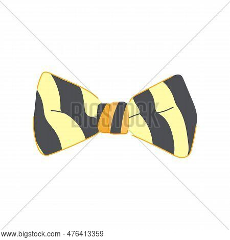 Suit Bow Ties Men Cartoon. Style Elegant, Tuxedo Accessory Suit Bow Ties Men Sign. Isolated Symbol V