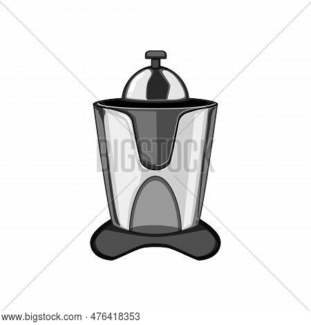 Drink Juicer Kitchen Cartoon. Healthy Fruit, Food Machine Drink Juicer Kitchen Sign. Isolated Symbol