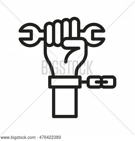 Forced Labour Icon Vector Image. Suitable For Mobile Application Web Application And Print Media.