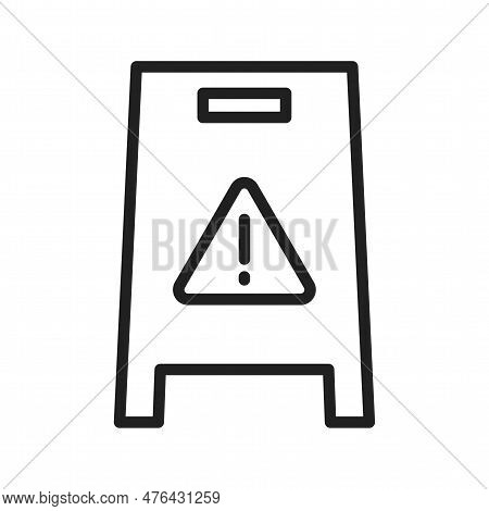 Wet Floor Icon Vector Image. Suitable For Mobile Application Web Application And Print Media.