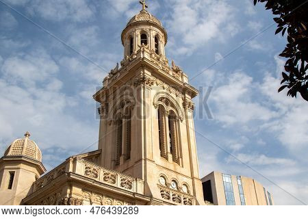 Monaco, Monaco, April 22nd 2023:- St. Charles Church Located On 8 Av. Saint-charles, Monaco