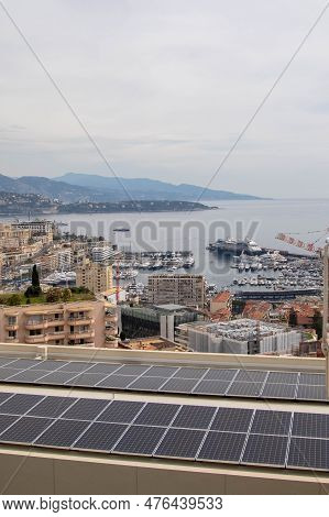 Monaco, Monaco, April 22nd 2023:- A View Of Monaco From The Jardin Exotique Ward