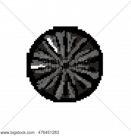 Shower Drainage Grate Game Pixel Art Retro Vector. Bit Shower Drainage Grate. Old Vintage Illustrati
