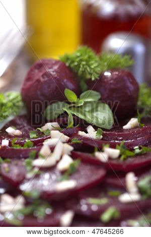 Fresh beetroot salad
