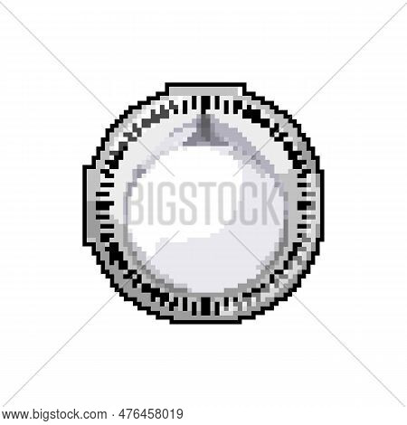 Cooking Kitchen Timer Clock Game Pixel Art Retro Vector. Bit Cooking Kitchen Timer Clock. Old Vintag