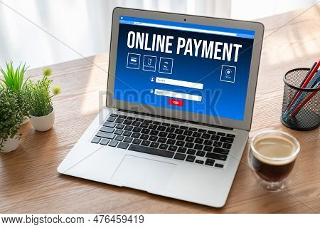 Online Payment Platform For Modish Money Transfer On The Internet Netowrk