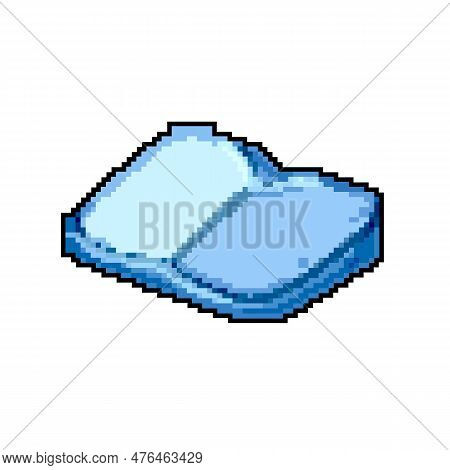 Interior Seat Cushion Game Pixel Art Retro Vector. Bit Interior Seat Cushion. Old Vintage Illustrati