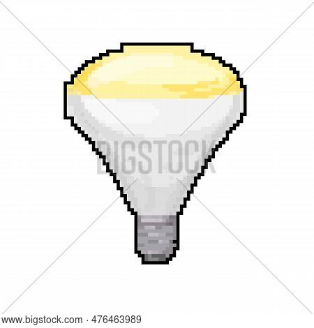 Control Smart Light Bulb Game Pixel Art Retro Vector. Bit Control Smart Light Bulb. Old Vintage Illu