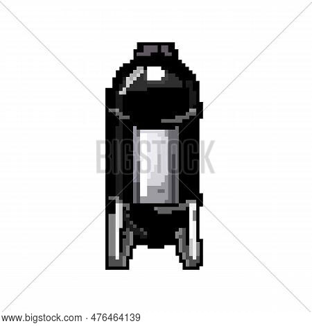Outdoor Smoker Bbq Game Pixel Art Retro Vector. Bit Outdoor Smoker Bbq. Old Vintage Illustration