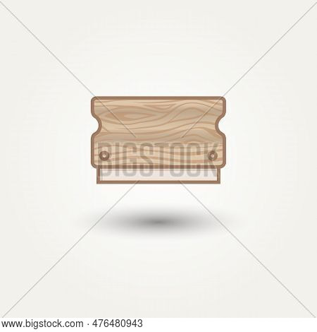 Isolated Minimalist Squeegee Silk Screen Printing Icon Logo Template Vector Illustration Design