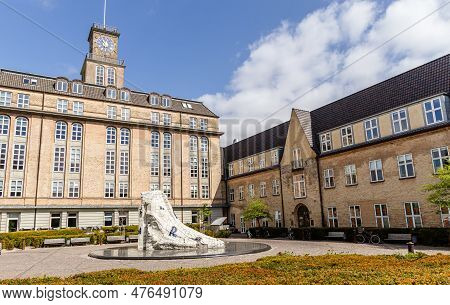 Tuborg Brewery Building In Copenhagen. Danish Brewing Company. Copenhagen, Denmark - May 18, 2023.