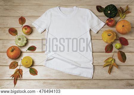 Mock-up Of A T-shirt All-color T-shirts, Digital Mockups, T-shirt In A Regular Size For Both Sexes W