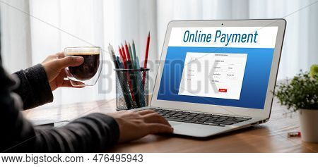 Online Payment Platform For Modish Money Transfer On The Internet Netowrk
