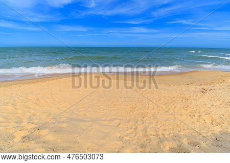 The Landscape Of A Brazilian Northeast Beach, Trancoso - Nativos Beach, Porto Seguro - Bahia State. 